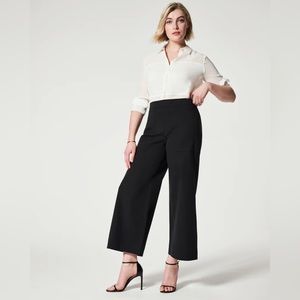 NWT Spanx On-The-Go Wide Leg Pants L